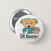OK Boomer Button (Vorne & Hinten)
