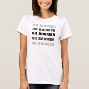 OK-BOOMER-Design wiederholt T-Shirt