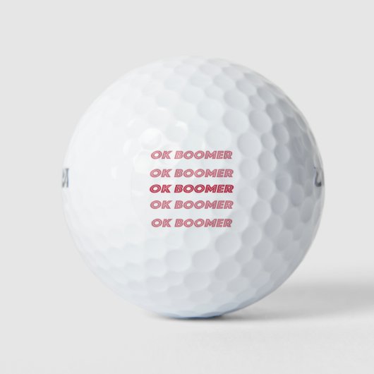 OK BOOMER GOLFBALL (Vorderseite)