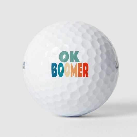 Ok Boomer Golfball (Vorderseite)
