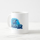 Ok Boomer in Blue Graffiti Kaffeetasse (Vorderseite Links)