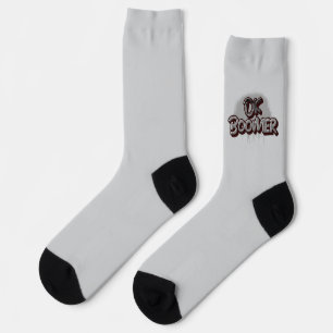 Ok Boomer in schwarzer Graffiti Socken