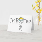 OK Boomer Karte (Gelbe Blume)