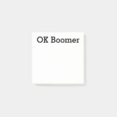 OK Boomer Post-it Klebezettel (Vorderseite)
