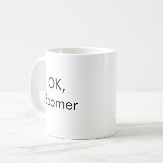 OK, Boomer-Tasse Kaffeetasse (Vorderseite Links)