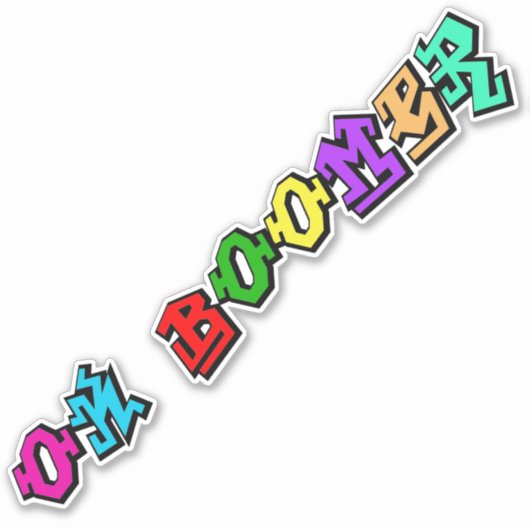 OK Boomer Vinyl Sticker (Vorderseite)