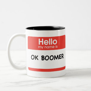 OK BOOT ZWEIFARBIGE TASSE