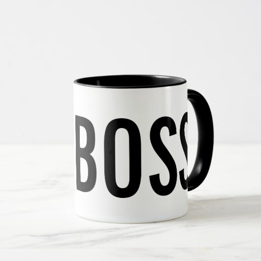 OK BOSS funny coffee mug gift for employee Tasse (VorderseiteRechts)