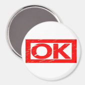 OK-Briefmarke Magnet (Vorderseite/Rückseite)