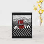 Ok Broken - ich bin gebrochen 1 Karte (Gelbe Blume)