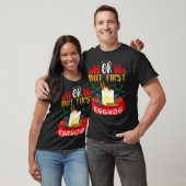 Ok But First Eggnog Funny Christmas Eggnog Lover T-Shirt (Unisex)