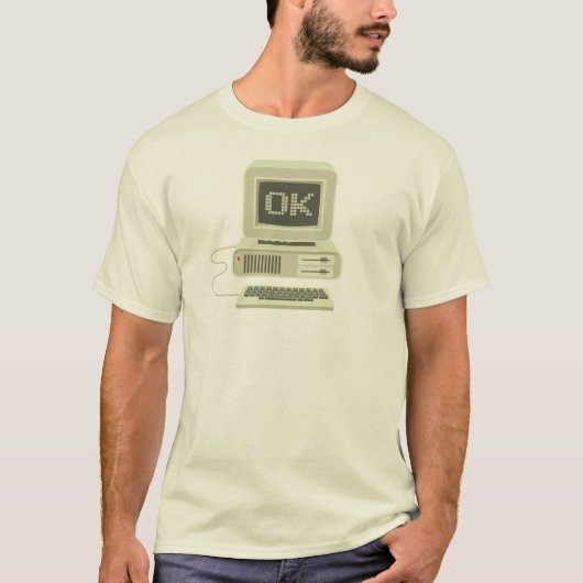 OK Computer: Retro-Bildschirm mit 16 Bit Tex T-Shirt (Vorderseite)