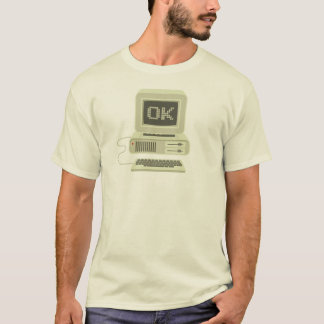 OK Computer: Retro-Computerdisplay mit 16-Bit-Text T-Shirt