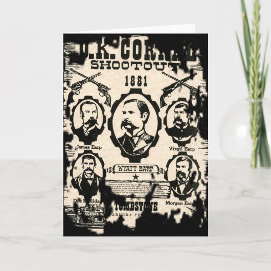 OK Corral Shootout Karte (Vorderseite)
