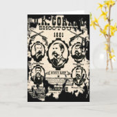 OK Corral Shootout Karte (Gelbe Blume)