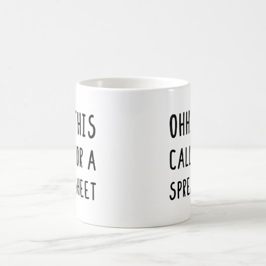 Ok, das erfordert eine Tabellenkalkulation, einen Kaffeetasse (Mittel)