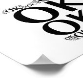 OK, Daumen hoch - Poster (Ecke)