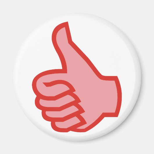 OK Daumen hoch thumbs up Magnet (Vorne)