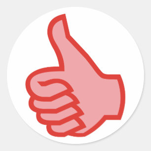 OK Daumen hoch thumbs up Runder Aufkleber