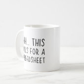 Ok dies erfordert eine Tabelle Kaffeetasse (Vorderseite Links)