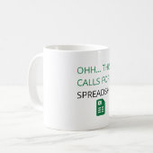 Ok dies erfordert eine Tabelle Kaffeetasse (Vorderseite Links)