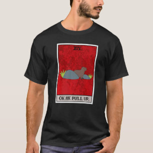 Ok er zieht Capybara Tarot Card Semi Aquatic Big T-Shirt
