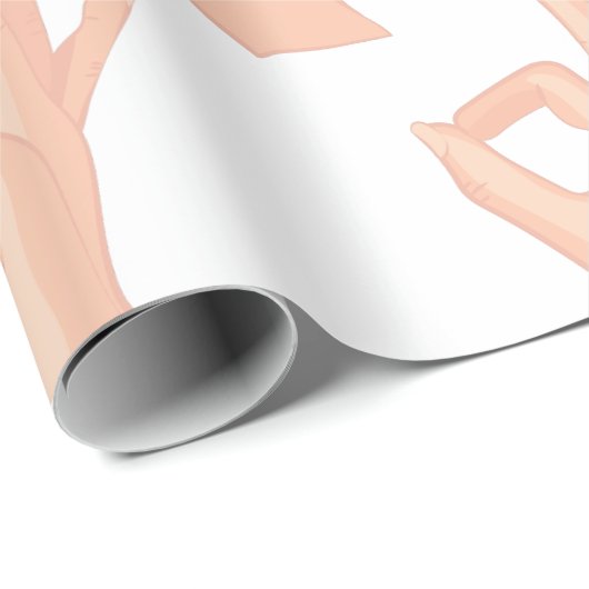 Ok Fingers Geschenkpapier (Rolleneckpunkt)
