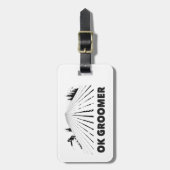 Ok Groomer Skiing Gepäckanhänger (Vorderseite vertikal)