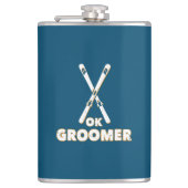 Ok Groomer Skis Flachmann (Vorderseite)