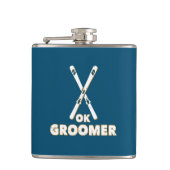 Ok Groomer Skis Flachmann (Vorderseite)