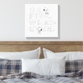 "Ok. Gut. Was auch immer." - Snoopy Leinwanddruck (Insitu (Schlafzimmer))