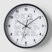 "Ok. Gut. Was auch immer." - Snoopy Uhr (Vorderseite)