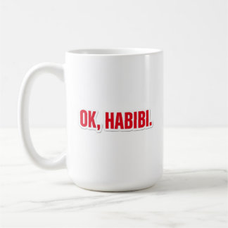OK Habibi Lustiger Arabischer Liebes-Kaffeebecher Kaffeetasse