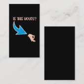 Ok Hand Prank Meme Comedian Circle Game Visitenkarte (Vorne/Hinten)