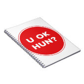 Ok Hun? Großes Geschenk Notizblock (Rechte Seite)