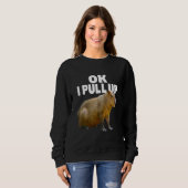 Ok I holt Capybara Funny Capybara Lover Sweatshirt (Vorne ganz)