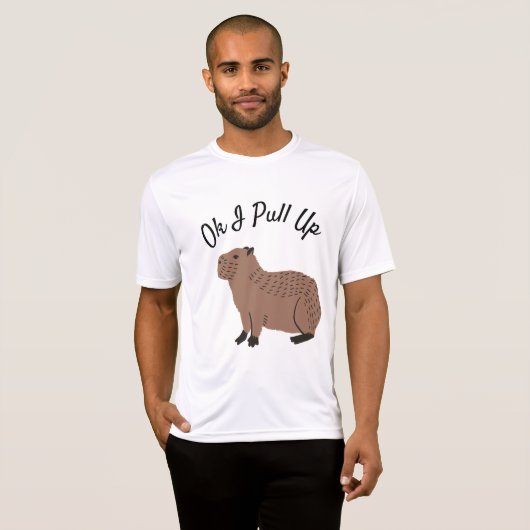 Ok I pull up Capybara Funny T - Shirt (Vorne ganz)