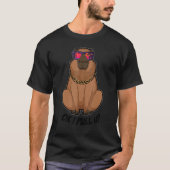 OK I pull up Capybara Sonnenbrille Beach Capibara T-Shirt (Vorderseite)