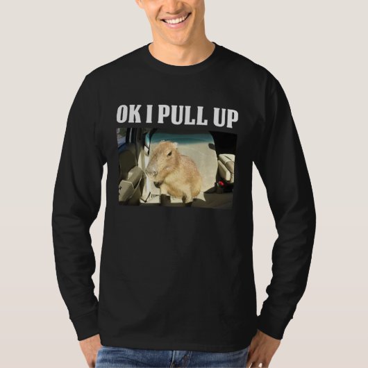 Ok I Pull Up Capybara T-Shirt (Vorderseite)