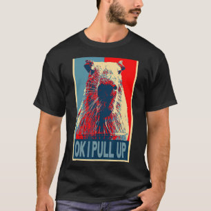 ok i ziehen Meme Niedlich Capybara Retro Vintag T-Shirt