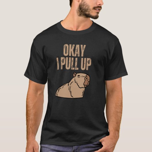 OK I zieht Capybara Capibara hinauf T-Shirt (Vorderseite)
