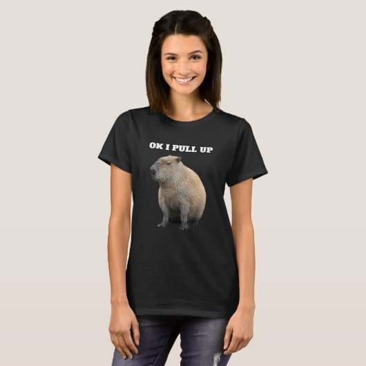 OK I zieht Capybara hoch T-Shirt (Vorne ganz)