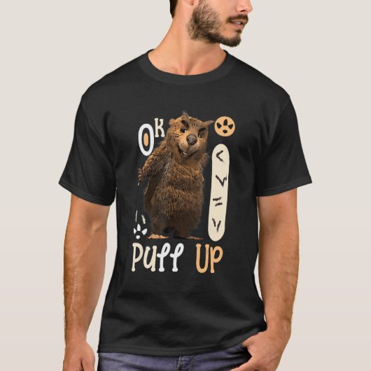 OK I zieht Capybara hoch T-Shirt (Vorderseite)