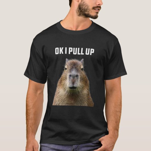 OK I zieht Capybara hoch T-Shirt (Vorderseite)