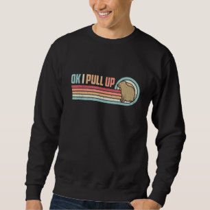 OK I zieht Capybara Vintag Retro hoch Sweatshirt