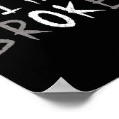 OK, ich bin gebrochene unsichtbare Krankheit Psych Poster (Ecke)