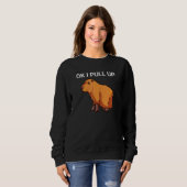 Ok, ich ziehe Capybara Dank Meme hoch Sweatshirt (Vorne ganz)
