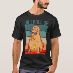 Ok ich ziehe Capybara mit Brille und Kette hoch Da T-Shirt