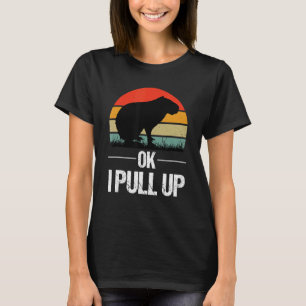 Ok ich ziehe Capybara Retro Vintage Ok ich ziehe C T-Shirt