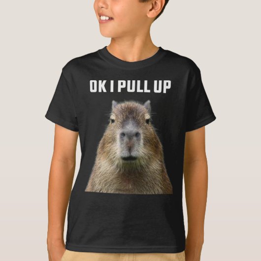Ok, ich ziehe Capybara T - Shirt hoch (Vorderseite)